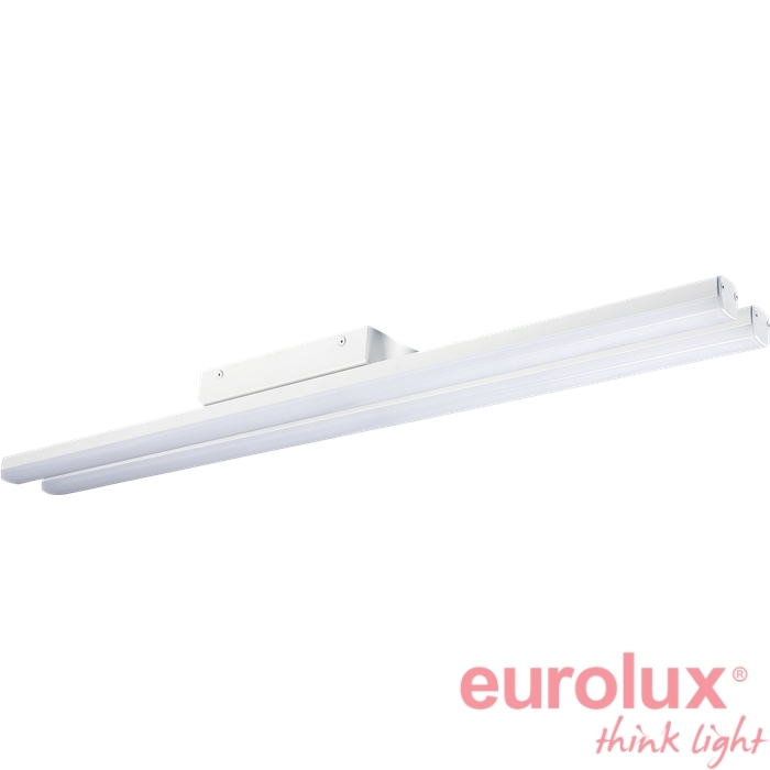 לינארי כפול לתקרה סדרת מוד לבן 120 ס"מ 60W IP44 4000K לינארי כפול לתקרה סדרת מוד לבן 120 ס"מ 60W IP44 4000K