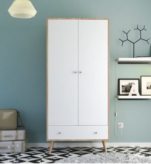 ארון בגדים שתי דלתות+מגירה דגם אלגנט Elegant מבית Twins Design ארון בגדים שתי דלתות+מגירה דגם אלגנט Elegant מבית Twins Design