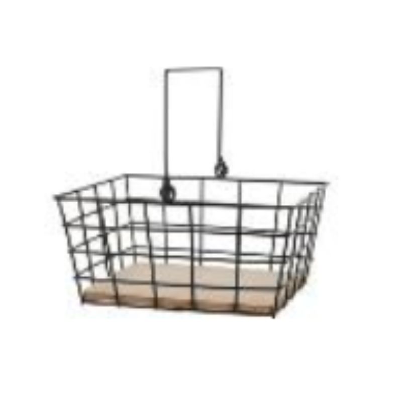 סל אחסון מעוצב מלבני 250X200X120שחור שילוב עץ סל אחסון מעוצב מלבני 250X200X120שחור שילוב עץ