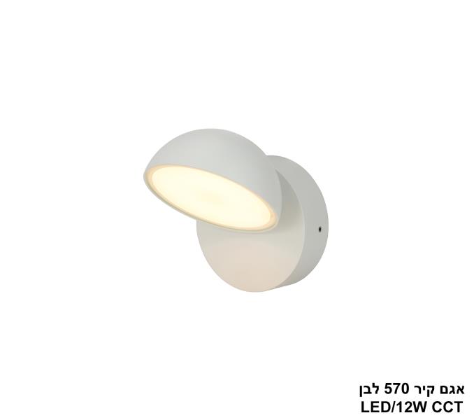 אגם קיר 12W 570 לבן CCT אגם קיר 12W 570 לבן CCT