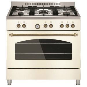 ‏תנור בנוי 90 ס"מ כפרי LC9060RC קרם יבואן רשמי !