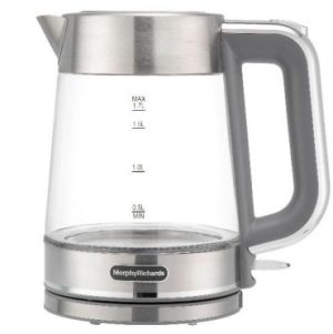 קומקום זכוכית 1.7 ליטר 100401 CrystalSteel Morphy Richards יבואן רשמי ! קומקום זכוכית 1.7 ליטר 100401 CrystalSteel Morphy Richards יבואן רשמי !